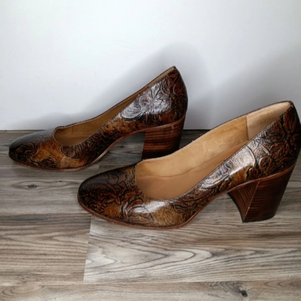 Patricia Nash Anita Block Heel Pumps 9
